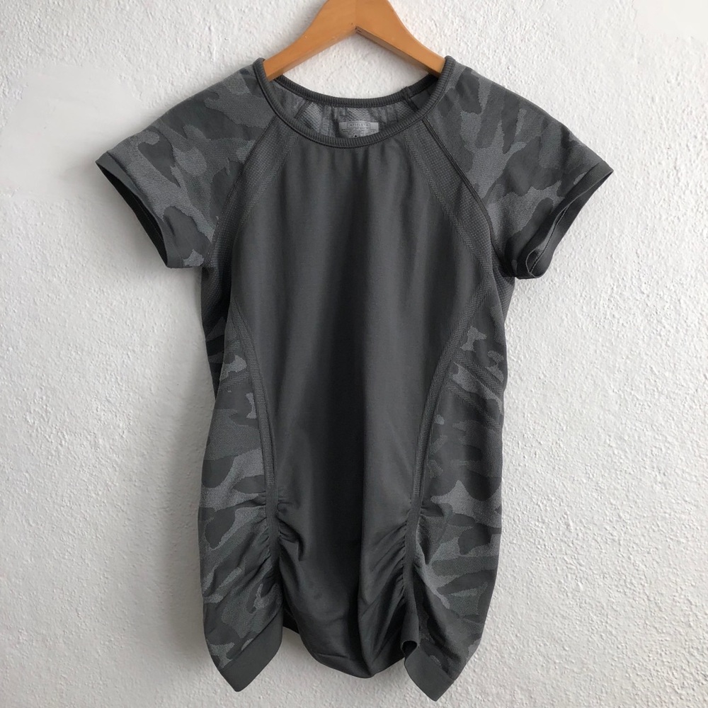 Athleta Fastest Track Tee - Grey - Camo